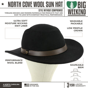 North Cove Performance Wool Sun Hat